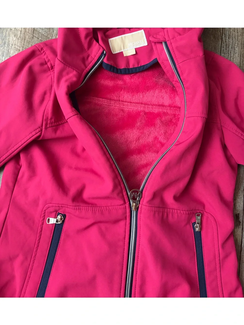 MICHAEL Michael Kors Pink Hooded Raincoat